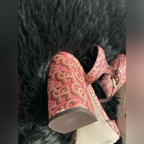 COACH NWOT LOGO PRINTED BLOCK HEEL - Picture 5 of 6